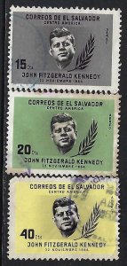 El Salvador C211-13 VFU TONING JFK C590-1