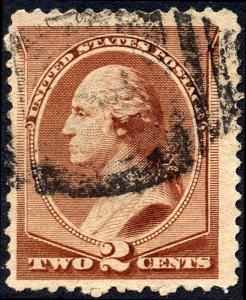 SC#210 2¢ George Washington (1883) Used 