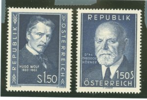 Austria #587-588 Mint (NH) Single