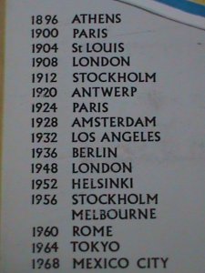 ​OMAN STATE- 1968-OLYMPIC GAMES-MEXICO'68 MNH GOLD STAMP IN A LOVELY FOLDER