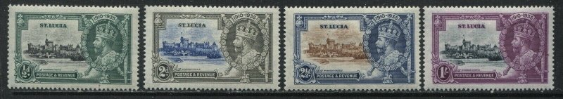 St. Lucia KGV 1935 Silver Jubilee set mint o.g. hinged