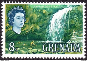 GRENADA 1966 QEII 8c Multicoloured Annandale Falls SG236 MH