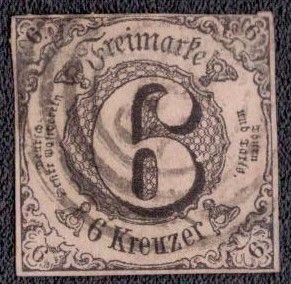 Thurn and Taxis - 45 1852 Used