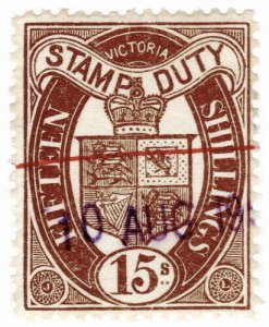 (I.B) Australia - Victoria Revenue : Stamp Duty 15/- (1909)