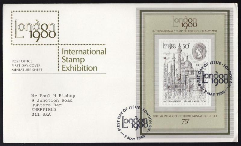 GB UK 1980 FDC Covers International Stamp Exhibition London M/S 24 Items #CB473