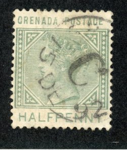 Grenada 20 U 1883 1/2p green