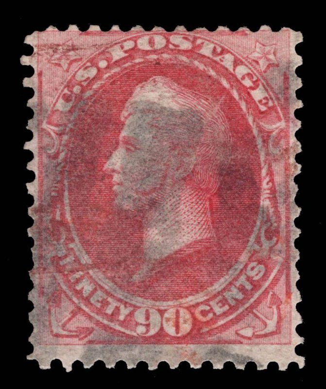 MOMEN: US STAMPS # 144 GRILLED USED $2,350 LOT #27892