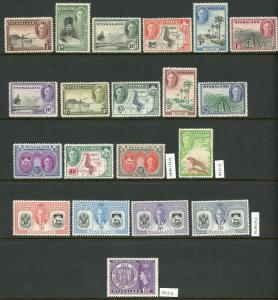 NYASALAND PROTECTORATE 1908/53   LOT OF 90 DIFFERENT MINT HINGED STAMPS AS SHOWN