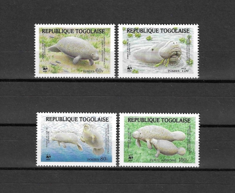 TOGO 1987 WWF SG 1964/7 MNH