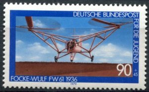 Germany Sc#B561 MNH, 90p+45p multi, Youth: Aviation History (2nd.Series) (1979)