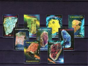 Turkmenistan 1999 Minerals/Halley'Comet Set (9) PERF.MNH VF 