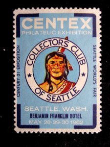 US - CENTEX EXPO - COLLECTOR CLUB OF SEATTLE WA - ca 1962