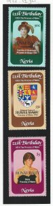 Nevis      mnh sc#   153 - 155