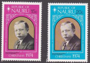 Nauru # 118-119, Reverand P A Delaporte, Hinged, 1/3 Cat.