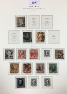 MOMEN: US STAMPS  1887-1888 USED COLLECTION LOT #13077