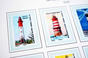 COLOR PRINTED FRANCE 2019-2020 STAMP ALBUM PAGES (63 illustrated pages)