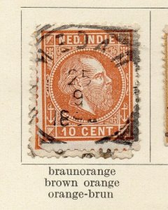 Dutch Indies Netherlands 1870-82 Early Issue Fine Used 10c. NW-170595