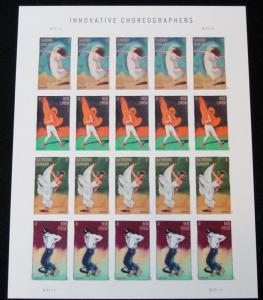 US #4698-4701 MNH, Sheet of 20, Innovative Choreographers