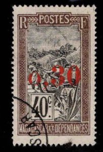 Madagascar Malagasy Scott 125 Used 1921 surcharged stamp