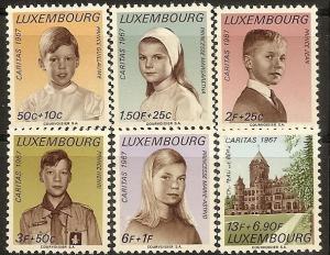 LUXEMBOURG B258-63 MNH 1967 PORTRAITS