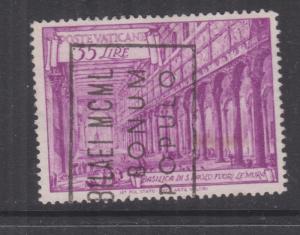 VATICAN CITY, 1940 Basilica, 35L. Mauve, used.