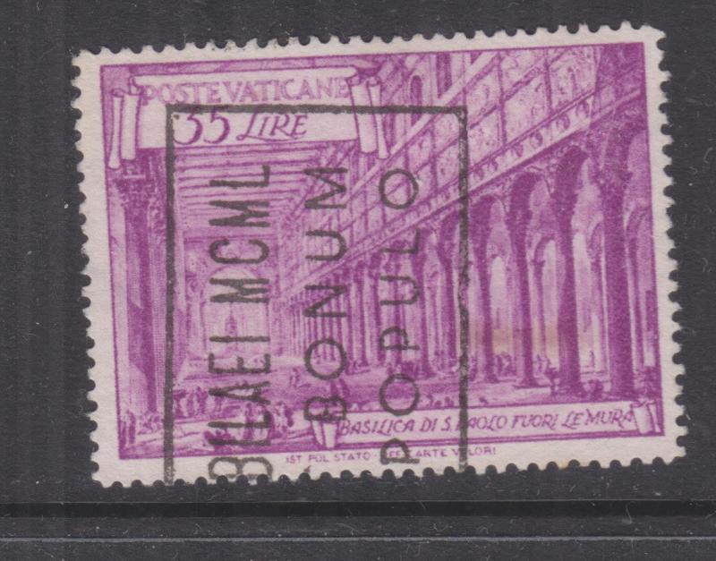 VATICAN CITY, 1940 Basilica, 35L. Mauve, used.