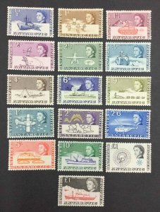 MOMEN: BRITISH ANTARCTIC SG #1-15a 1963-69 MINT OG NH £275 LOT #62869