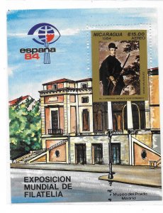 Nicaragua 1984 Espana Cardinal S/S Sc C1044 MNH C2