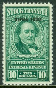 EDW1949SELL : USA 1950 Scott #RD328 Very Fine, Mint No Gum PSAG Cert. Cat $200.