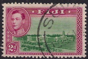 Fiji 1938 - 55 KGV1 2d Government House used SG 255a ( B589 )