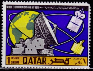 Qatar, 1971, World Telecommunications, 1d, sc#244, MLH