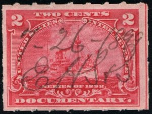 R164 2¢ Documentary Stamp (1898) Used