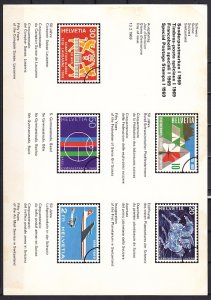 Switzerland, Scott cat. 495-499. Girl Scouts Postal Bulletin.