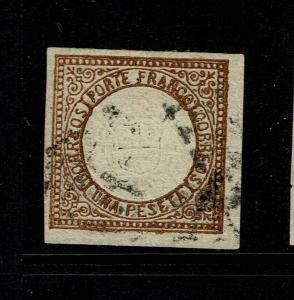 Peru SC# 13, Used, Hinge Remnant - S7012