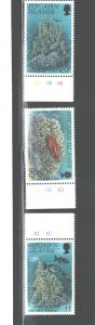 PITCAIRN Isl. 1988 FISH #407 - 409 & MS#410 MNH