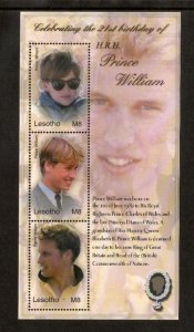 Lesotho 2004 - Prince William - Sheet of 3 Stamps - Scott #1330 - MNH