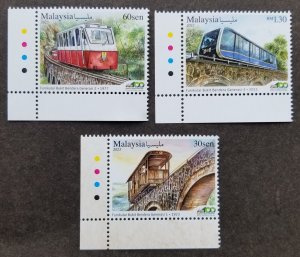 Malaysia Penang Hill Railway Centenary Funicular 2023 Transport (stamp color MNH