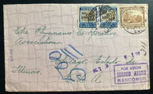 1938 Colombia Airmail Cover To ChIcago iL USA