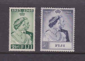 Fiji 1948 Sc 139-140 Selver Wedding set MNH