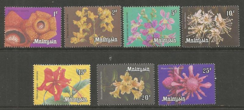MALAYSIA, 191-197, MNH, FLOWERS