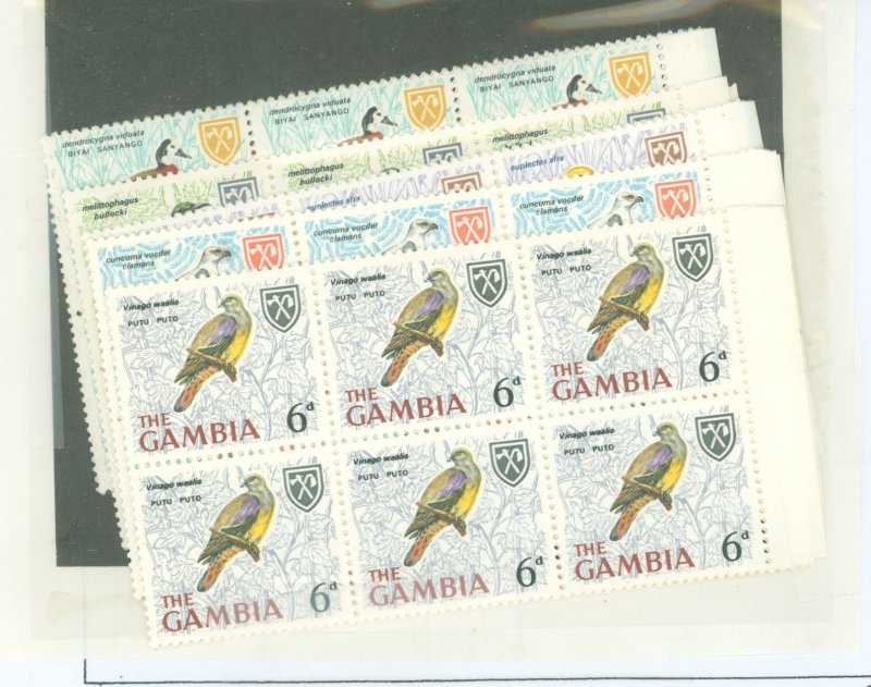 Gambia #216-7/219-21  Multiple