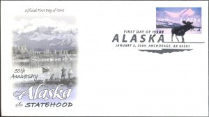 #4374 Alaska Statehood Artcraft FDC