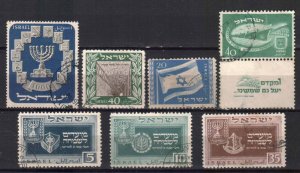 ISRAEL STAMPS. 1949-1952 USED