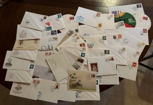 Lithuania 90's-10's Amazing set of covers and cards 50 different ca...