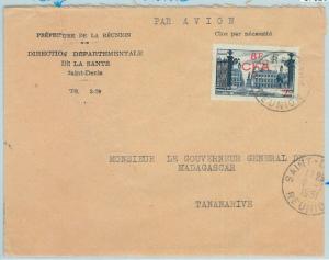 67323 -  FRENCH COLONIES: REUNION - Postal History - COVER to MADAGASCAR! 1951