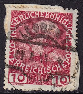 Austria - 1908 - Scott #115b - used - BLUDENZ pmk