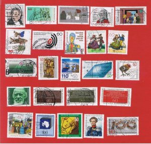Germany  #1341-1365  VF used 1981 Commemorative's   Free S/H