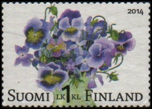 Finland 1440 - Used - (1€) Violas (2014) (cv $1.65)