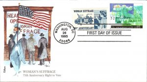 #2980 Women's Suffrage Combo Edken FDC