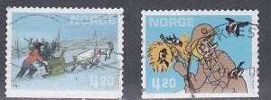 Norway # 1270-1271, Comic Strip Characters, Used